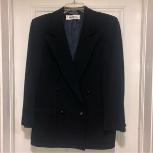 Vintage Saks Fifth Avenue navy blue blazer